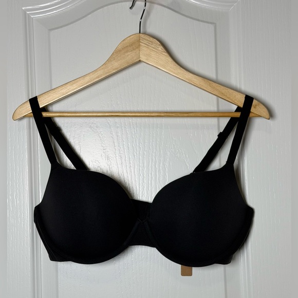 SKIMS Fits Everybody Push-Up Demi Bra 38C Onyx  NWT - Picture 4 of 6